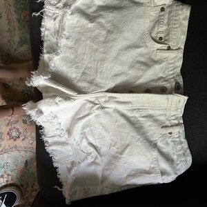 Lucky Brand White Jean Shorts